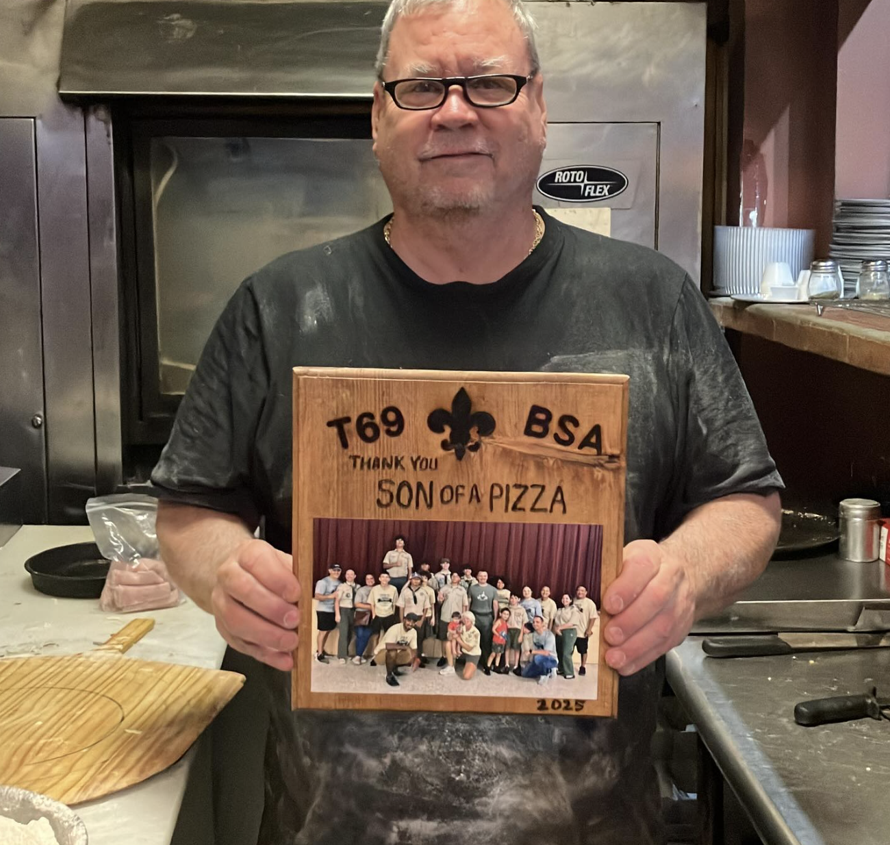 Mike Page in the Son of a Pizza Pub kitchen